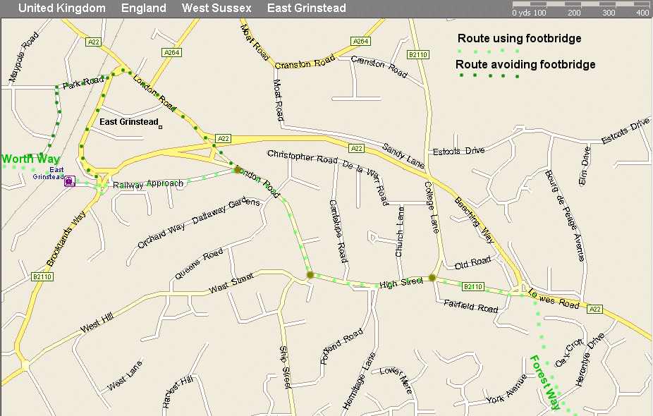 East Grinstead Map